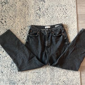 Zara black denim 90s mom jeans
